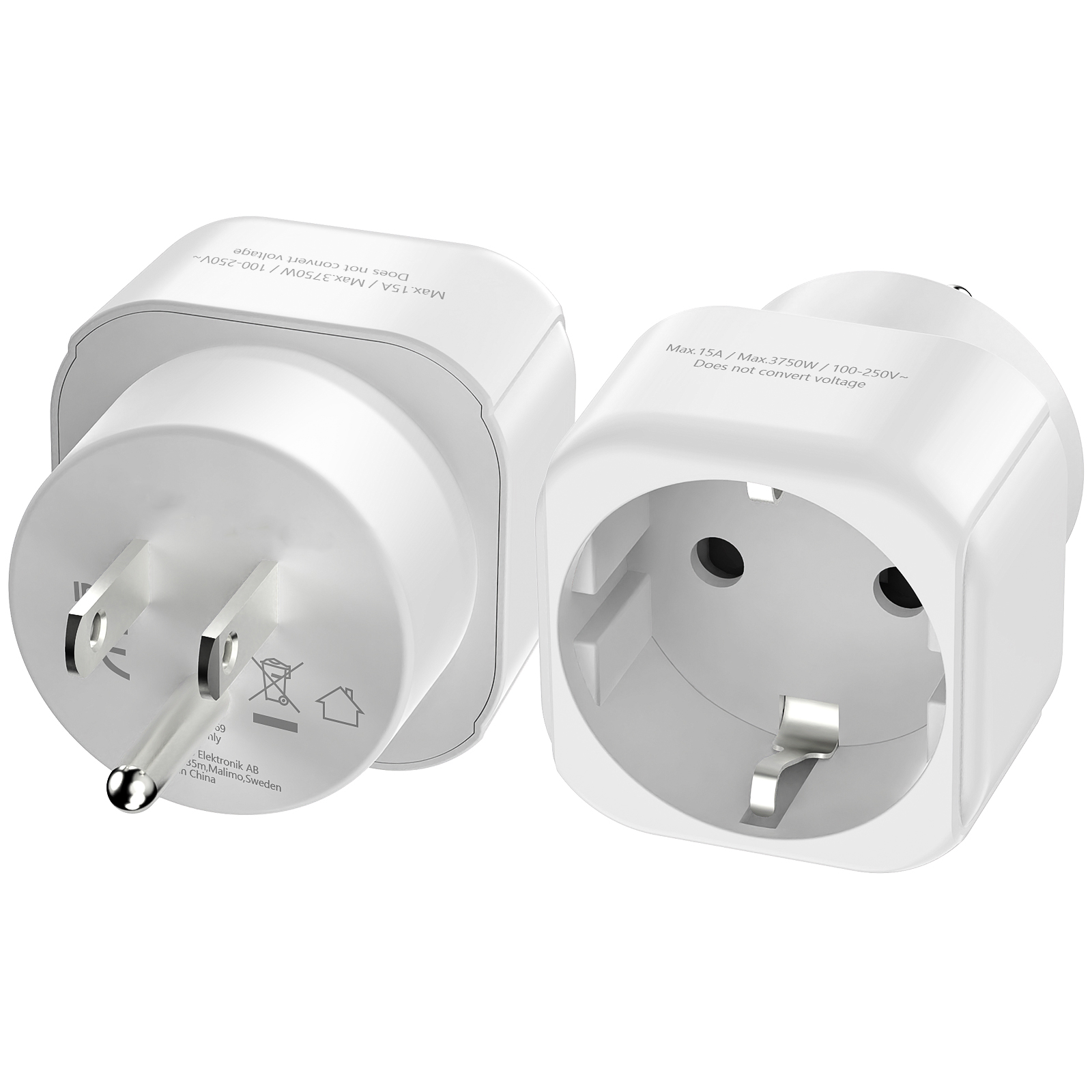 Travel Accessories Europe - Adapter podróżny USA, konwerter z wtyczką