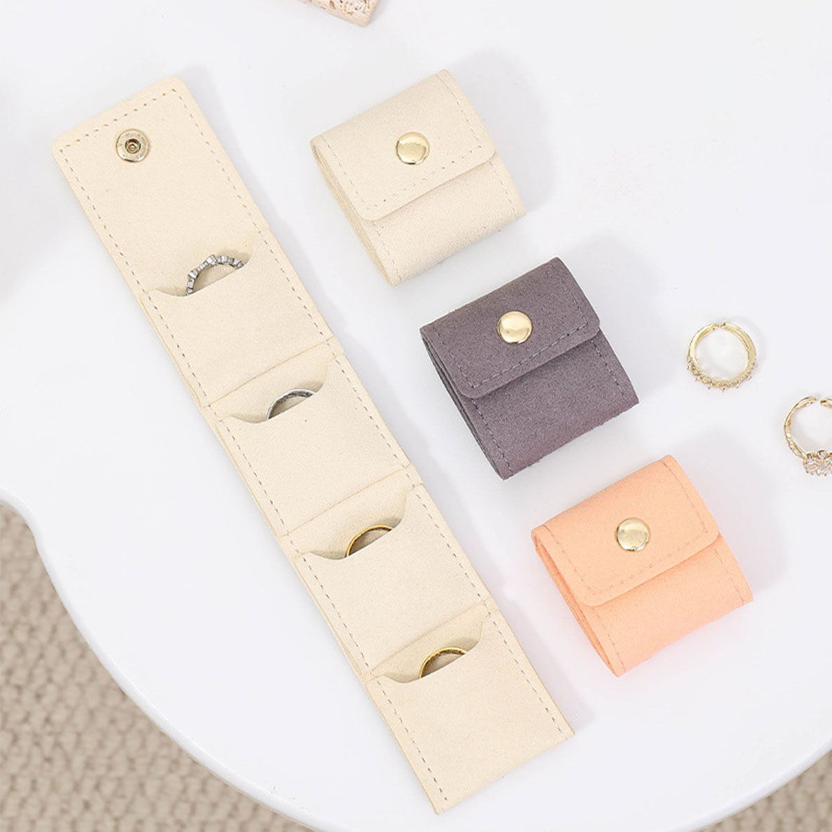 Travel Accessories Gifts - Przenośna, wielokieszeniowa torba na biżuterię do