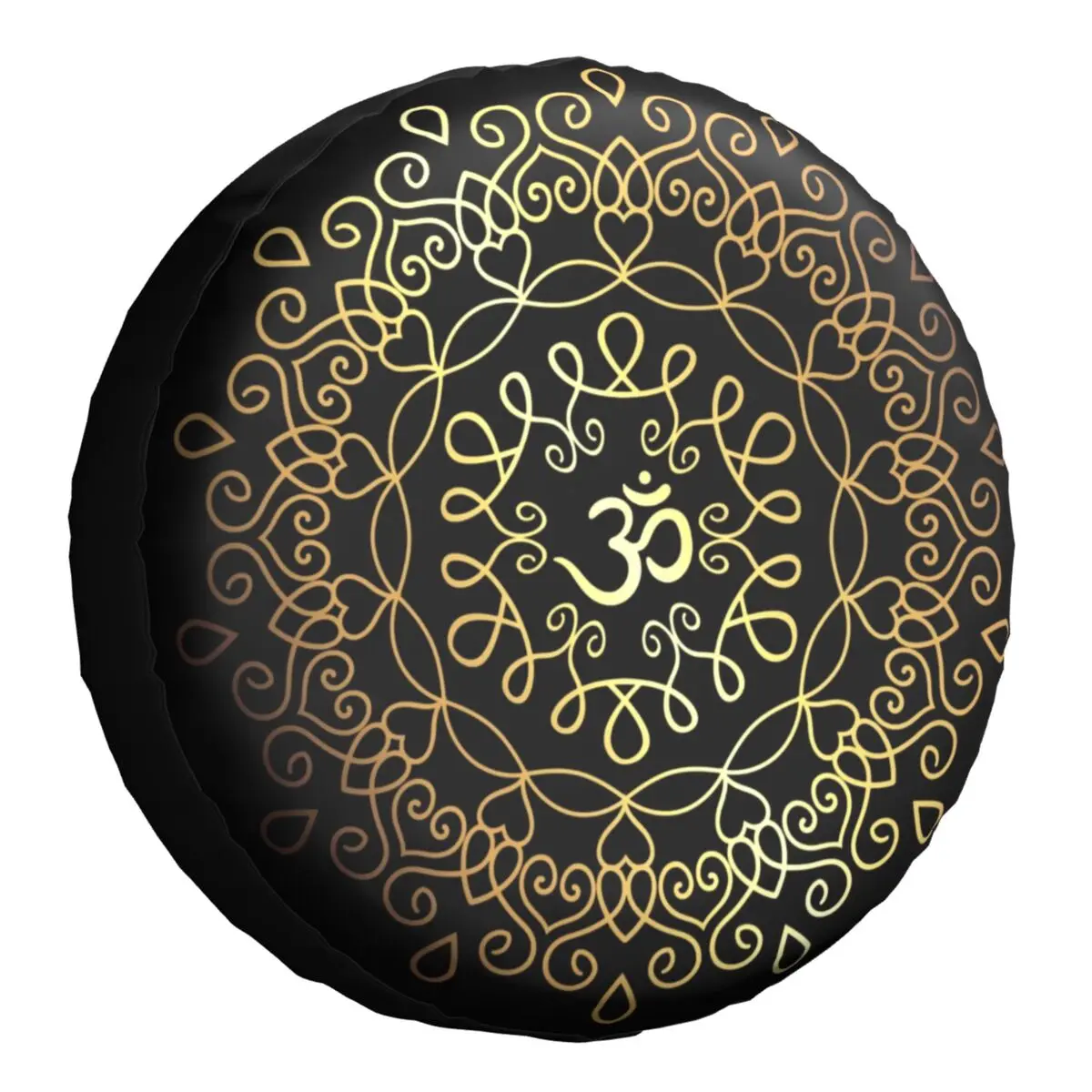 Travel Yoga Accessories - Pokrowiec na koło zapasowe Golden Om