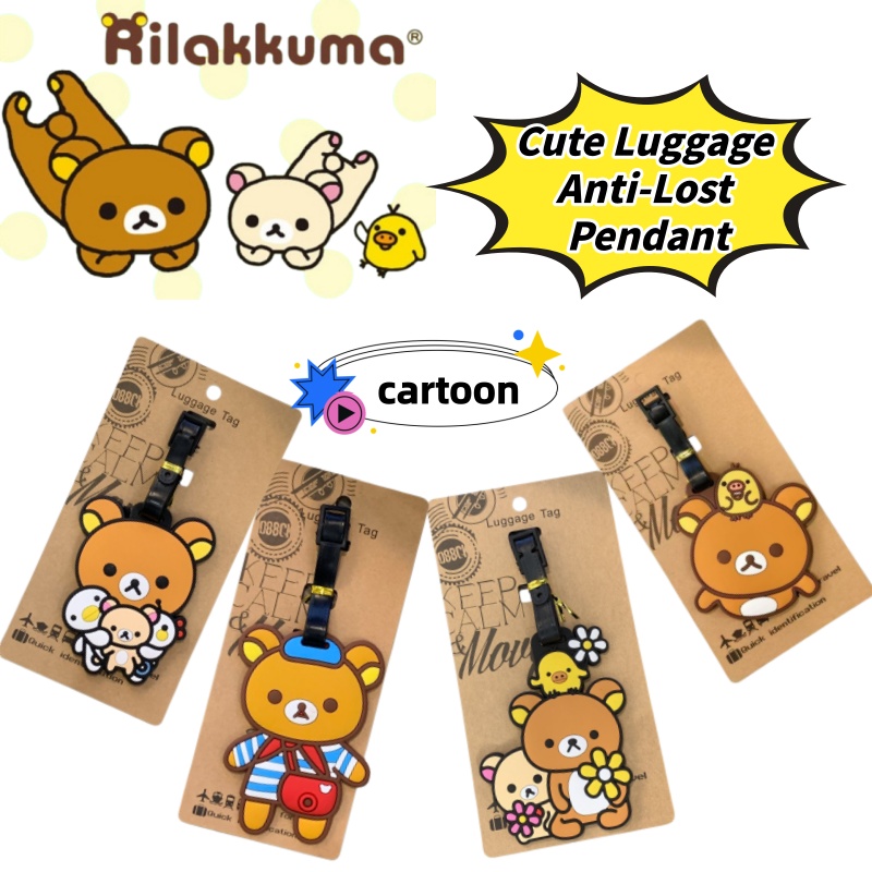 Travel Accessories List - Rilakkuma Kreatywna Personalizowana Zawieszka do Bagażu,