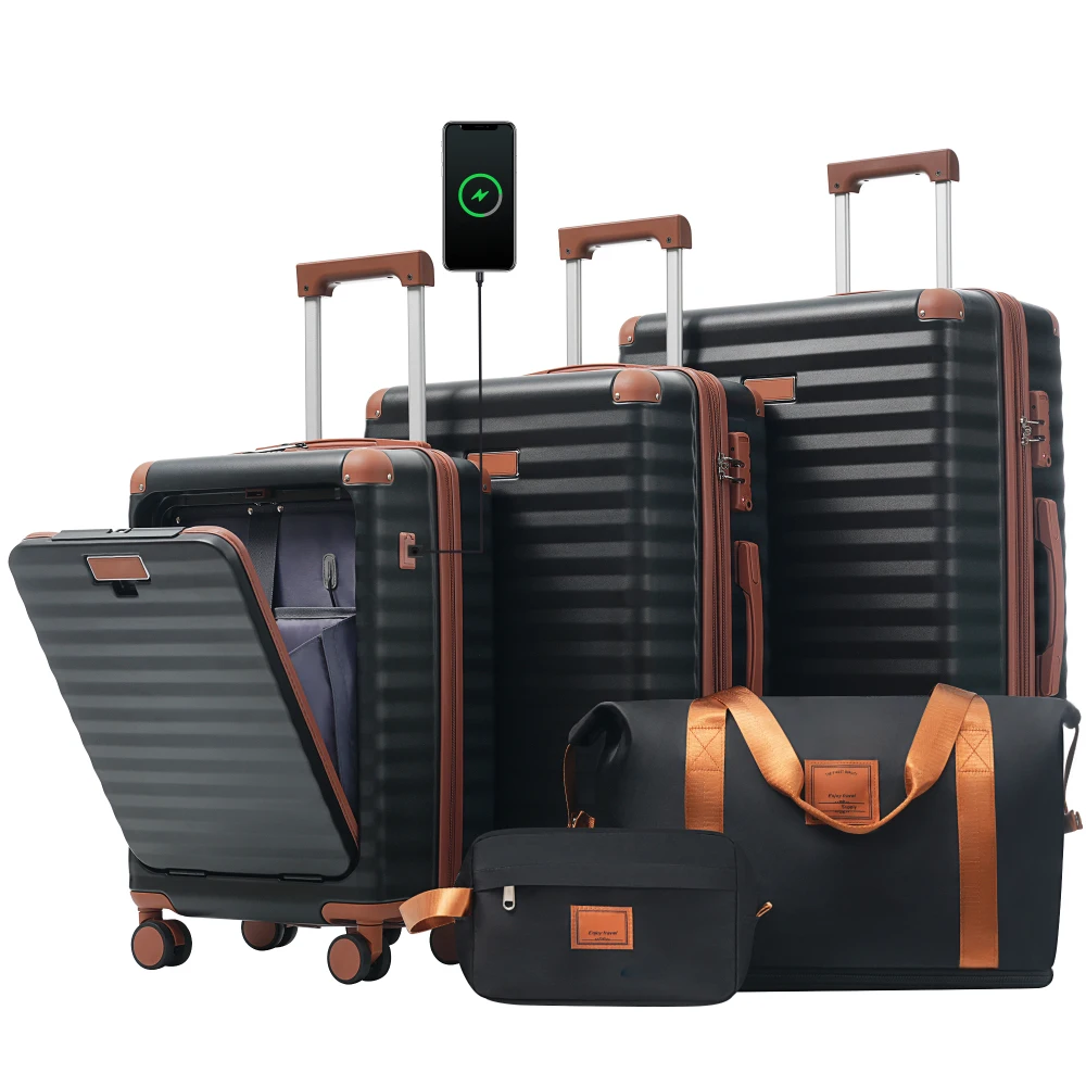 Toiletry Bag Tsa - Zestawy walizek 5-częściowe z otwieraniem z