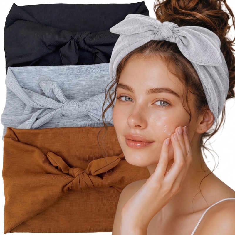 Travel Yoga Accessories - Opaska do włosów z kokardą, szeroka
