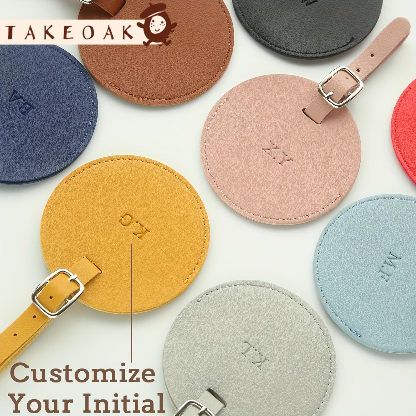 Travel Accessories Overseas - Personalizowana, skórzana zawieszka do bagażu z