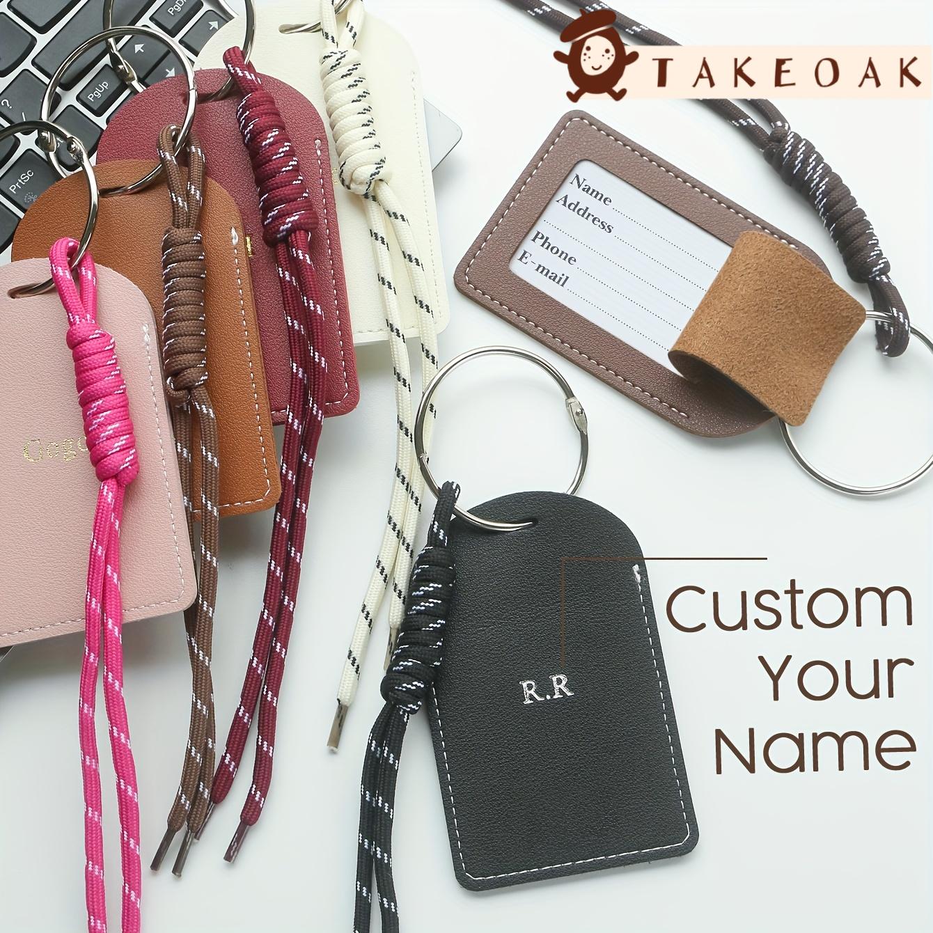 Travel Accessories Kids - Personalizowana, skórzana zawieszka do bagażu z