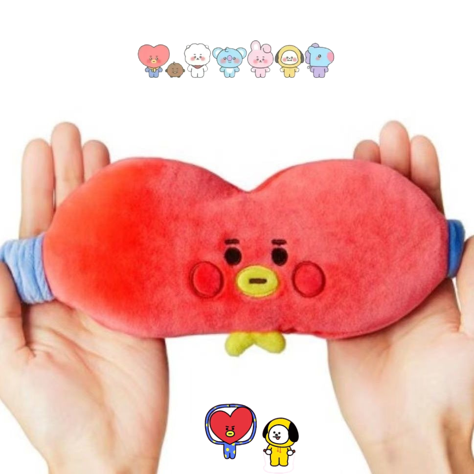 Travel Accessories Gifts - Maska na oczy BT21, urocza pluszowa