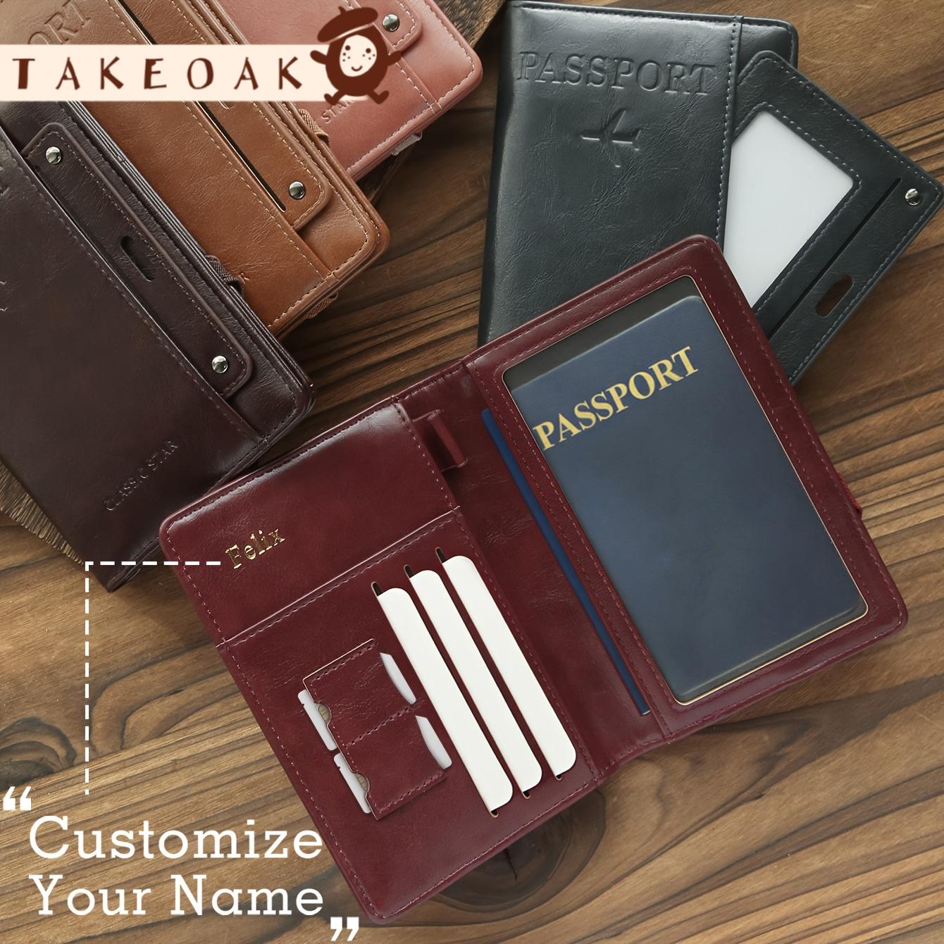 Travel Accessories Overseas - Duży, skórzany portfel na paszport w