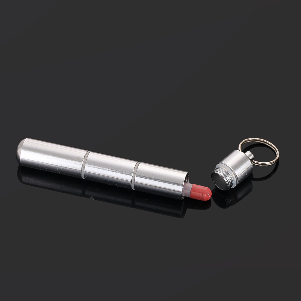 Travel Accessories Europe - Kapsułka z brelokiem ze stali nierdzewnej