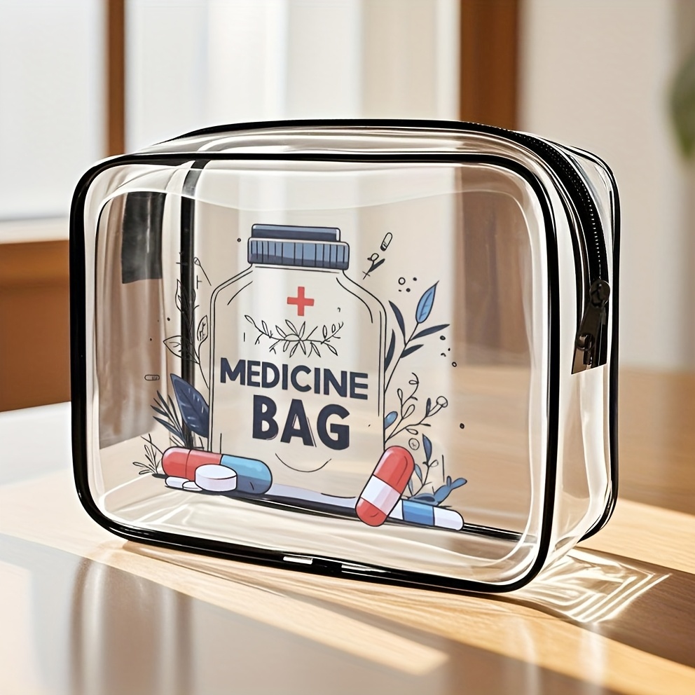 Toiletry Bag Tsa - 1 szt. Przezroczysta kosmetyczka, przezroczysta torba