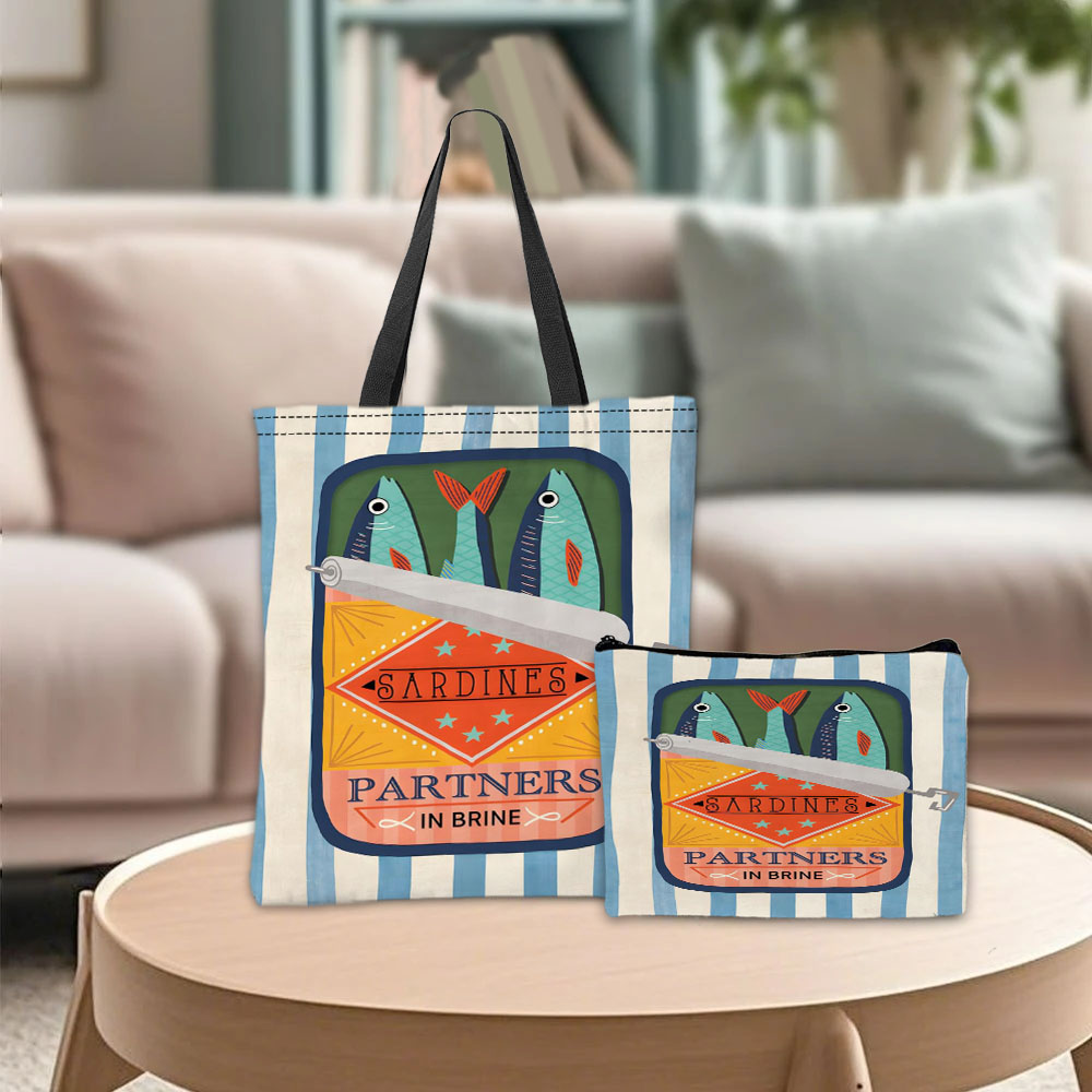 Travel Accessories Bag - Torba na ramię Sardine Partners, graficzna