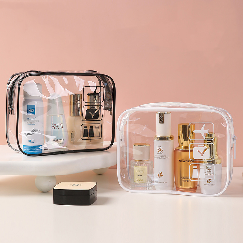 Toiletry Bag Tsa - Wodoodporna, przezroczysta kosmetyczka, wielofunkcyjna wodoodporna torba