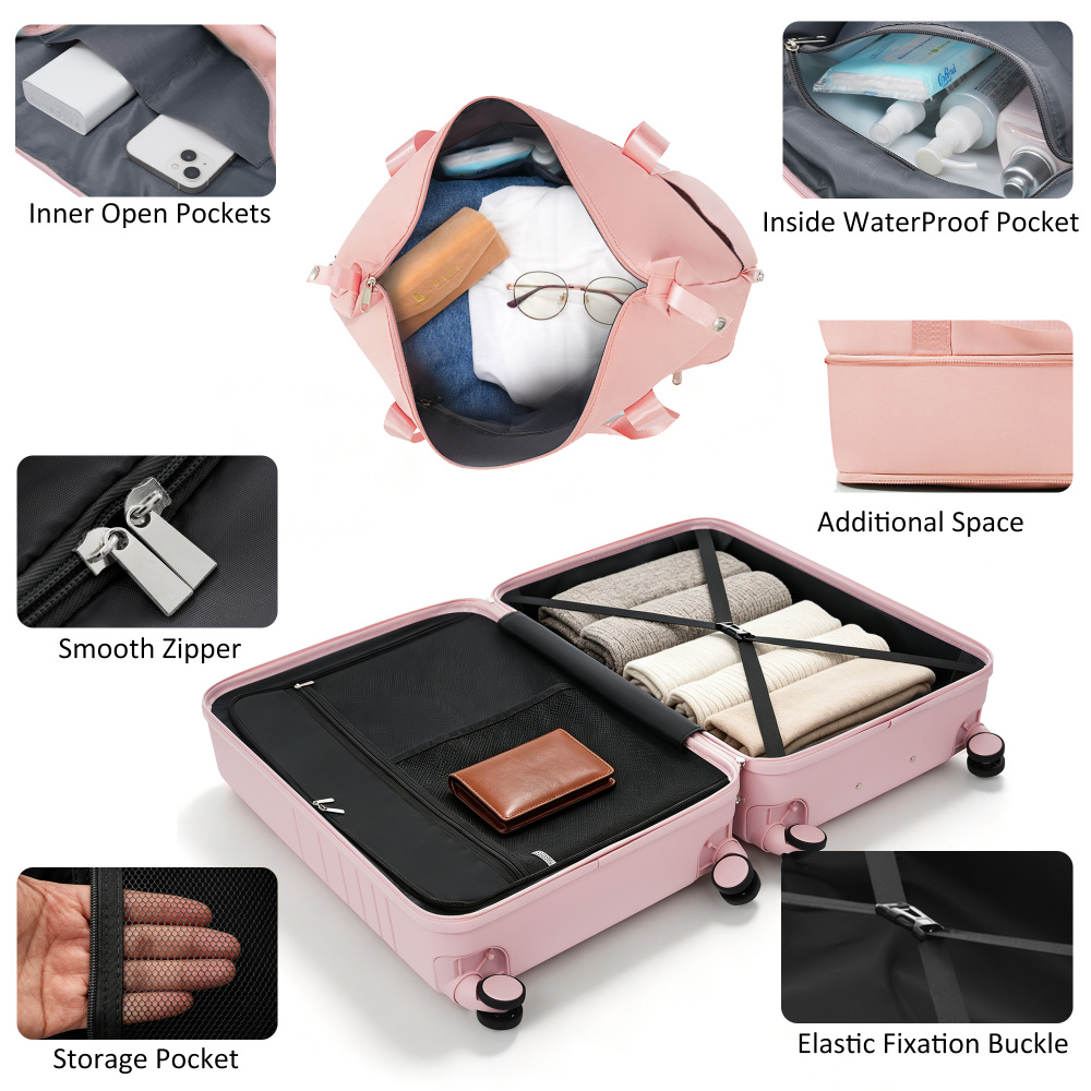 4-częściowy zestaw walizek z p – Toiletry Bag Tsa recenzja i cena