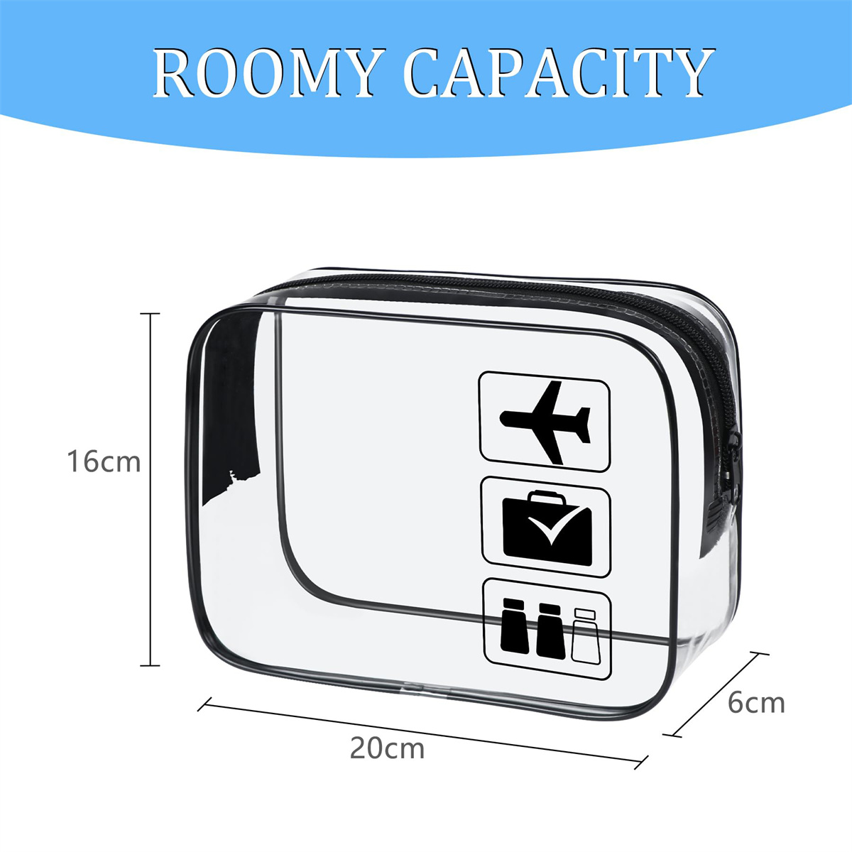 1 szt. Przezroczysta kosmetycz – Toiletry Bag Tsa recenzja i cena