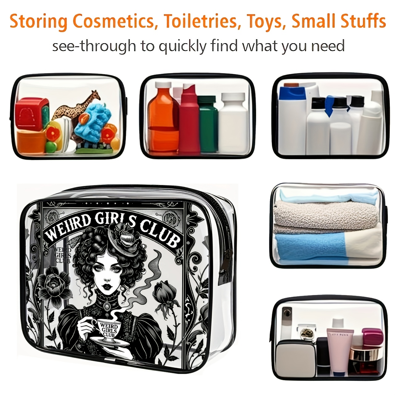 1 szt. Przezroczysta kosmetycz – Toiletry Bag Tsa recenzja i cena