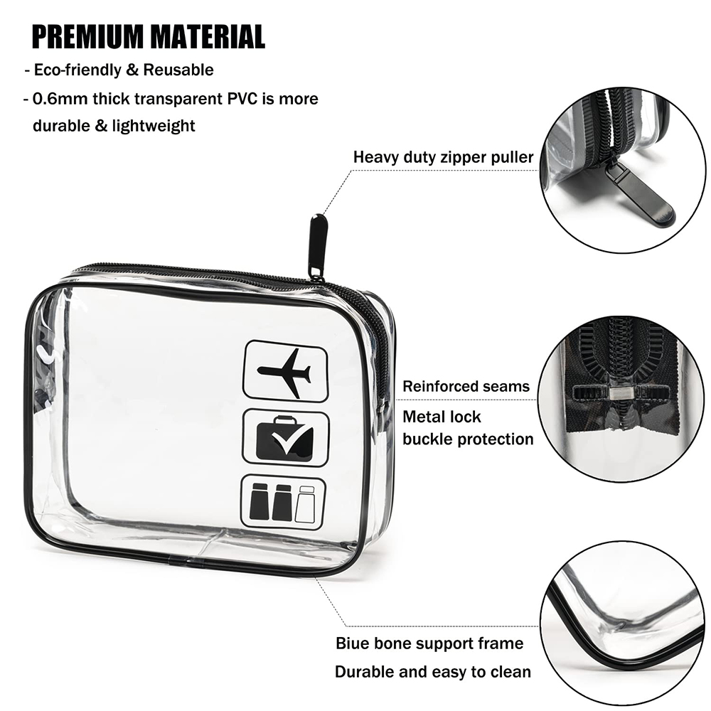 Kosmetyczka 3 szt. przezroczys – Toiletry Bag Tsa recenzja i cena