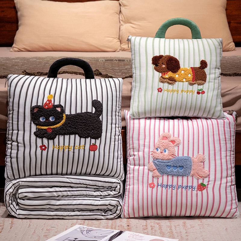 Kreskówkowa Poduszka w Paski z – Travel Accessories Gifts recenzja i cena